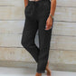 📢📢50% OFF !!!⏰Women's  Elastic Waist Cotton Linen Wide Leg Pants