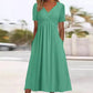 Flowy V-Neck Midi Dress – Soft & Breathable