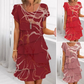 📢📢40% OFF !!!⏰Women's Elegant Fashion Ruffle Dress