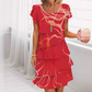 📢📢40% OFF !!!⏰Women's Elegant Fashion Ruffle Dress