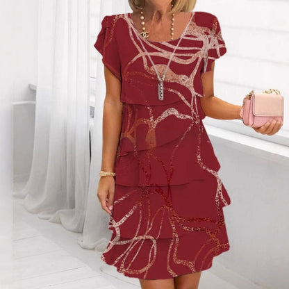 📢📢40% OFF !!!⏰Women's Elegant Fashion Ruffle Dress