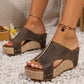 📢📢30% OFF !! ⏰Women's Wedge Sandals with Studded Details