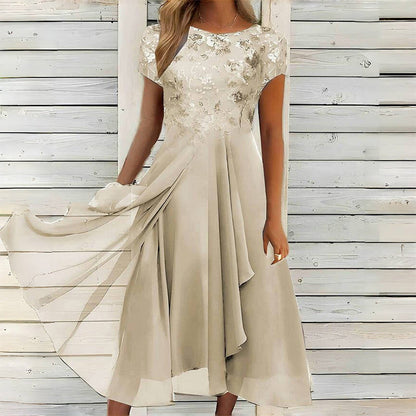 Women’s Elegant Round Neck Dress