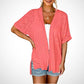 📢📢40% OFF !! ⏰2026 New Stylish Flowy Short Sleeve Cardigan