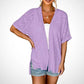 📢📢40% OFF !! ⏰2026 New Stylish Flowy Short Sleeve Cardigan