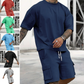 📢📢40% OFF !! ⏰Men's Casual Short Sleeve T-Shirt Shorts Set