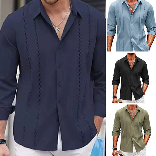 📢📢60% OFF !!!⏰Men's single colour long sleeve top