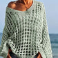 📢📢30% OFF !! ⏰Women’s Casual Solid Color Crochet Knit Top