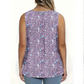 📢📢40% OFF !! ⏰Women's Printed Button Sleeveless Top