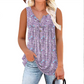 📢📢40% OFF !! ⏰Women's Printed Button Sleeveless Top