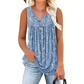 📢📢40% OFF !! ⏰Women's Printed Button Sleeveless Top