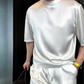 📢📢50% OFF !!!⏰Men's Casual Solid Top & Shorts 2-Piece Set