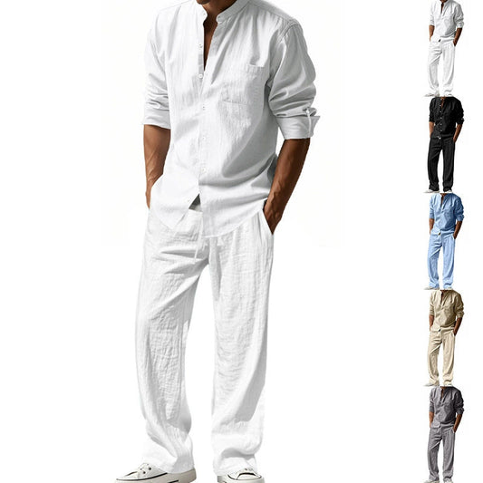 📢📢30% OFF !! ⏰Men's Casual Breathable Shirt and Pants Set