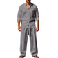 📢📢30% OFF !! ⏰Men's Casual Breathable Shirt and Pants Set