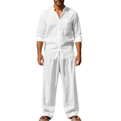 📢📢30% OFF !! ⏰Men's Casual Breathable Shirt and Pants Set