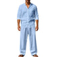 📢📢30% OFF !! ⏰Men's Casual Breathable Shirt and Pants Set