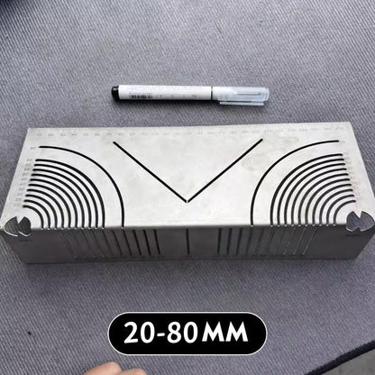 📏 Regla de Medición de Acero Inoxidable 90° para Proyectos Precisos de Carpintería y DIY ✅ Marcas Claras 🛠️ Fácil de Usar en Casa