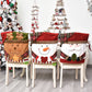 🎅 50% OFF! ✨ Christmas Themed Chair Cover – Linen & Brushed Cloth, Santa Claus / Snowman / Elk Designs & 54×48cm Size – Festive Protection for Holiday Gatherings 🪑