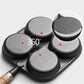 📢📢50%  OFF !! ⏰ 4-Cup Cast Iron Egg Frying Pan - Non-Stick & Even Heating, Perfect for Breakfast Sandwiches or Pancakes 🥪✨