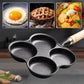 📢📢50%  OFF !! ⏰ 4-Cup Cast Iron Egg Frying Pan - Non-Stick & Even Heating, Perfect for Breakfast Sandwiches or Pancakes 🥪✨
