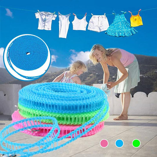 📢📢50% OFF !! ⏰ Portable Travel Clothesline – Windproof, non‑slip & sturdy ✨