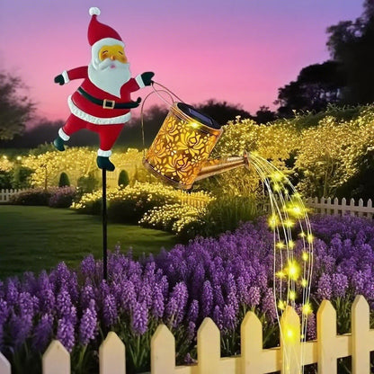 📢📢40% OFF !! ⏰ Santa Watering Can Solar Light with Ground Stake – Solar-powered, festive glow & weatherproof – Perfect for Christmas garden decor ✨