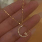 📢📢50%  OFF !! ⏰Bright Night: Moon Star Necklace🌙