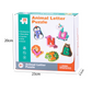 📢📢40% OFF !! ⏰ Wooden Letter & Animal Toy – 26‑piece, educational & fun ✨