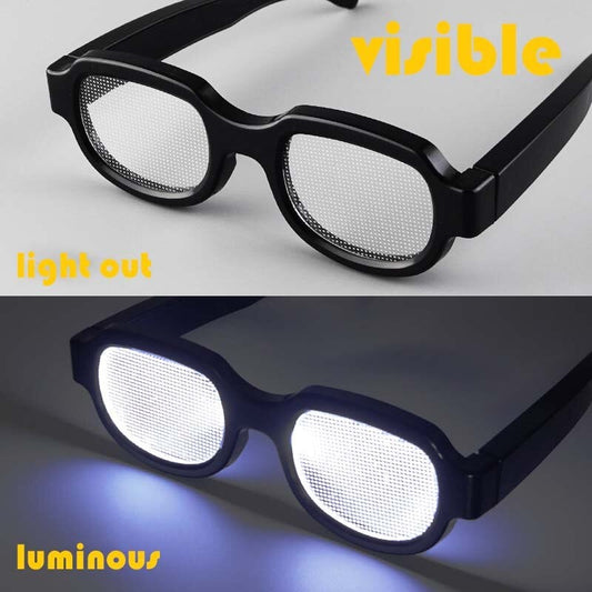 📢📢40% OFF !! ⏰LED Luminous Glasses Light-Up Eyewear