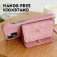 🔥2026 NEW ARRIVAL🔥Protective Pink Wallet Phone Case with Mirror & Wristlet