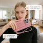 🔥2026 NEW ARRIVAL🔥Protective Pink Wallet Phone Case with Mirror & Wristlet