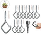 📢📢30% OFF !! ⏰ 20Pcs Square Snap Clips Hooks – Secure Lock, Versatile & Durable for Bonsai, Lights & Decor ✨