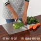 📢📢40% OFF !!⏰👩‍🍳🔪Must‑Have Cooking Tool！🥩🥦Safer, Cleaner & More Convenient!💥304 Stainless Steel Cutting Board