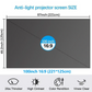 Foldable Anti-Light Projector Screen
