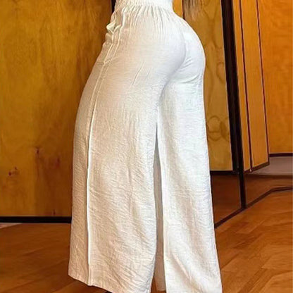 📢📢60%  OFF !! ⏰Women's High-Waist Wide-Leg Trousers with Belt Accent