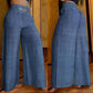 📢📢60%  OFF !! ⏰Women's High-Waist Wide-Leg Trousers with Belt Accent