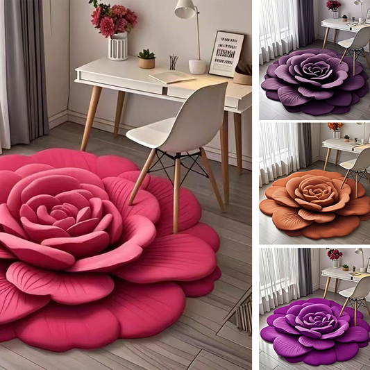 📢📢50%  OFF !! ⏰Floral Plush & Diatomaceous Earth Floor Mat