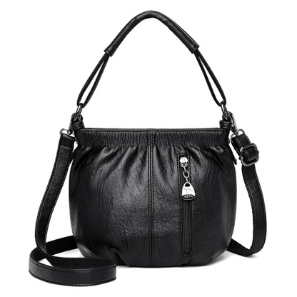 📢📢70%  OFF !! ⏰Bolso sencillo y a la moda de hombro de cuero suave con forma de cubo