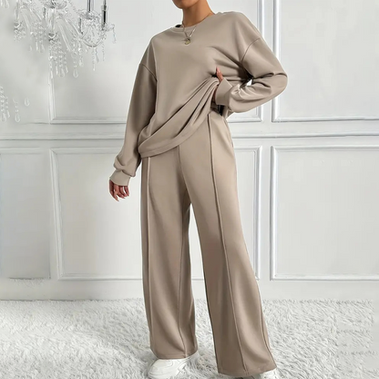 📢📢40% OFF !!!⏰Women's Cozy Long-Sleeve Top & Pants Set🆒
