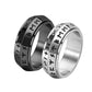 📢📢60%  OFF !! ⏰Titanium Steel Viking Rune Rotating Ring