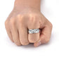 📢📢60%  OFF !! ⏰Titanium Steel Viking Rune Rotating Ring