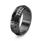 📢📢60%  OFF !! ⏰Titanium Steel Viking Rune Rotating Ring