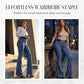 📢📢50% OFF!!⏰Women's High-Waist Stretch Flare Denim Jeans