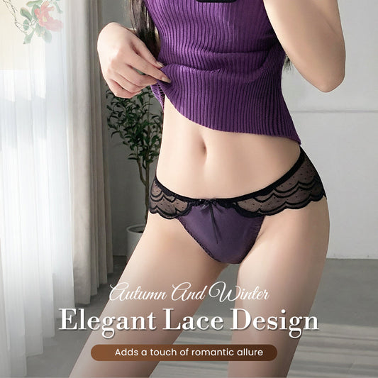 📢📢50%  OFF !! ⏰Women's Sexy Satin Lace Panties