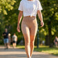 High-Waist Tummy Control Shaping Shorts
