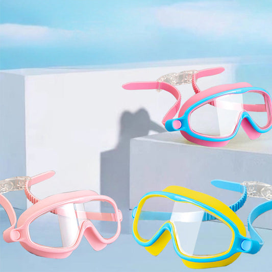 Anti-Fog Swimming Goggles for Kids with Nose Clip & Ear Plugs