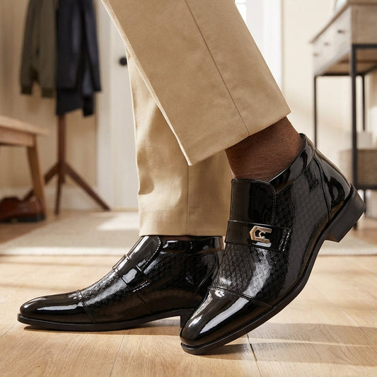 📢📢60%  OFF !! ⏰Men's Elegant Shiny PU Leather Shoes