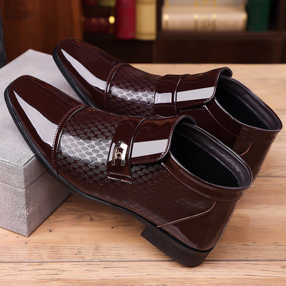 📢📢60%  OFF !! ⏰Men's Elegant Shiny PU Leather Shoes