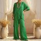 📢📢60%  OFF !! ⏰Women's Two-Piece Loose Fit Outfit with Asymmetrical Top