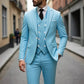 📢📢60%  OFF !! ⏰Men's Slim-Fit 3-Piece Suit Set🕴️